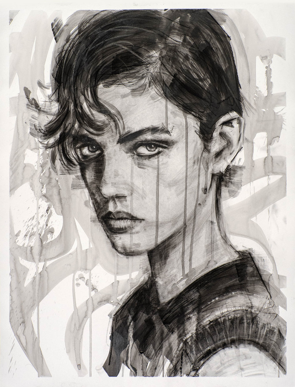 Portrait #1 - Charcoal Series, Part III