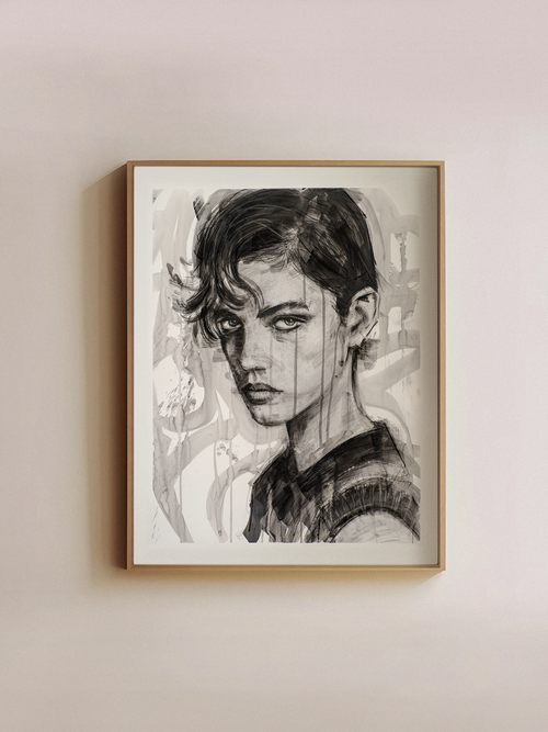 Portrait #1 - Charcoal Series, Part III